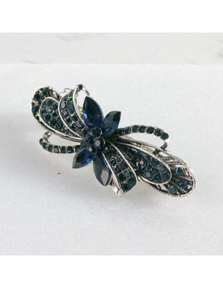 Klamra francuska granatowa kokarda Lolita akcesoria