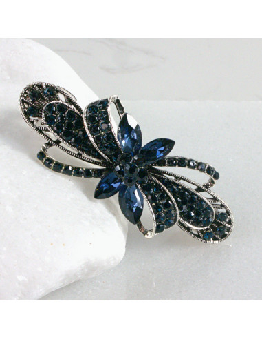 Klamra francuska granatowa kokarda Lolita...