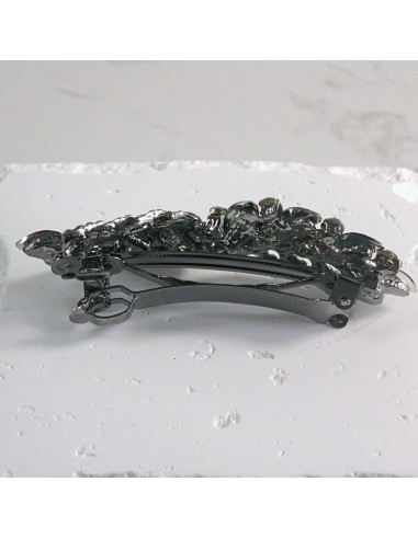 Klamra francuska liść z kryształkami Lolita...