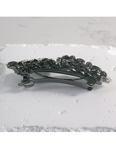 Klamra francuska liść z kryształkami Lolita...