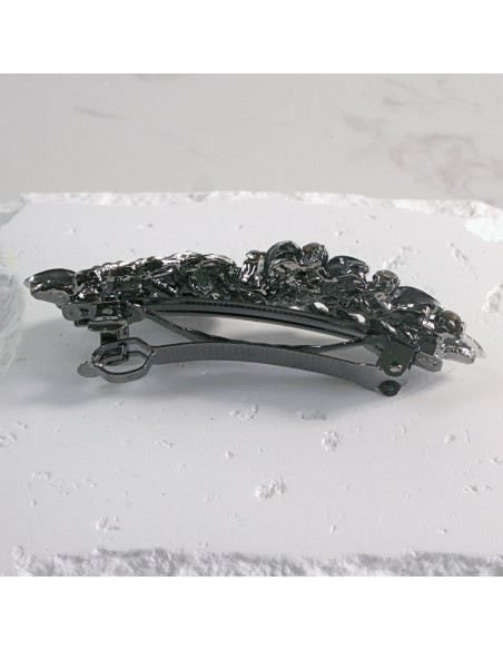 Klamra francuska liść z kryształkami Lolita akcesoria