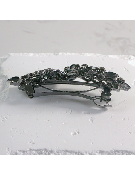 Klamra francuska liść z kryształkami Lolita akcesoria