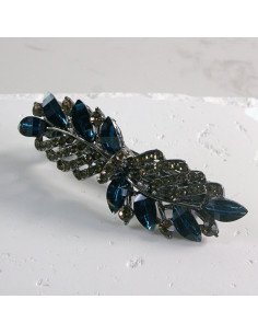 Klamra francuska liść z kryształkami Lolita akcesoria 2