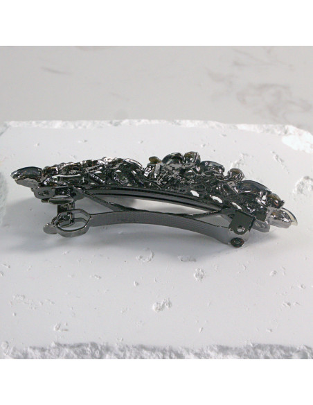 Klamra francuska liść z kryształkami Lolita akcesoria