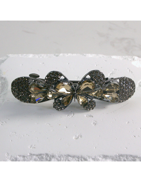 Klamra francuska elegancki motyl kryształki Lolita akcesoria