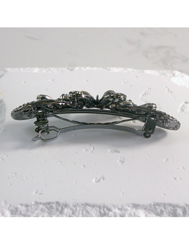 Klamra francuska elegancki motyl kryształki...