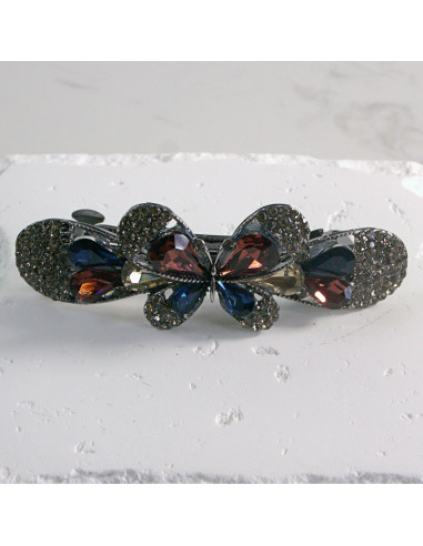 Klamra francuska elegancki motyl kryształki Lolita akcesoria
