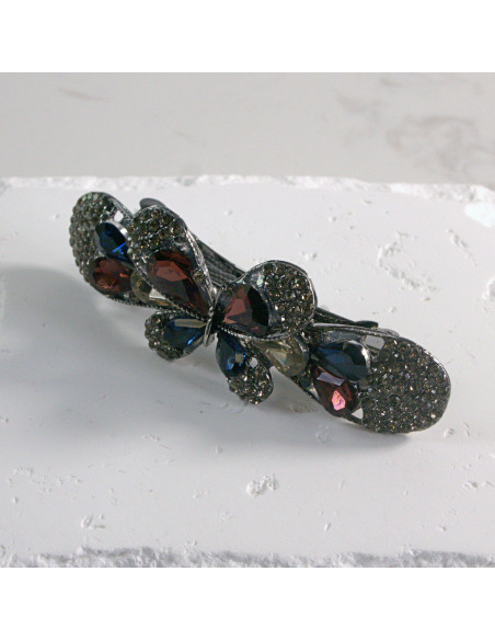 Klamra francuska elegancki motyl kryształki Lolita akcesoria