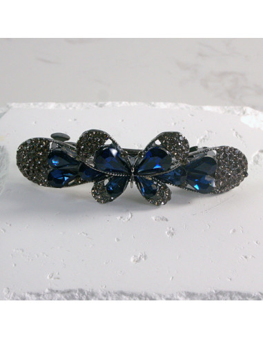 Klamra francuska elegancki motyl kryształki Lolita akcesoria