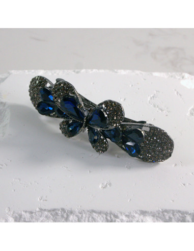 Klamra francuska elegancki motyl kryształki...