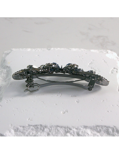 Klamra francuska elegancki motyl kryształki...