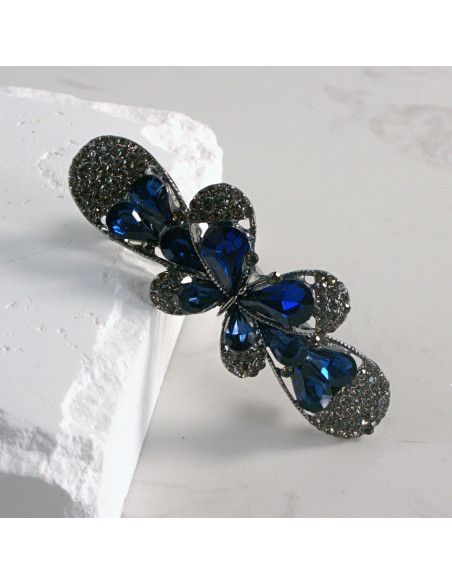 Klamra francuska elegancki motyl kryształki Lolita akcesoria