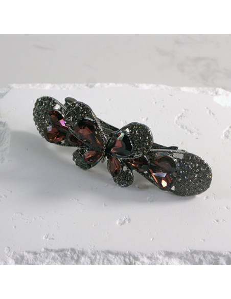 Klamra francuska elegancki motyl kryształki Lolita akcesoria