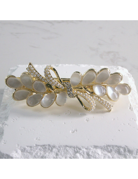 Klamra francuska elegancki listek Lolita akcesoria