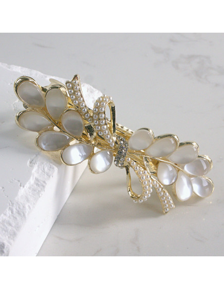 Klamra francuska elegancki listek Lolita akcesoria