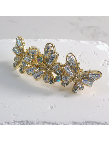 Klamra francuska 3 eleganckie motylki Lolita...