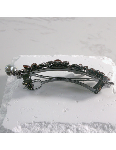 Klamra francuska 4 kwiatki i perła Lolita...