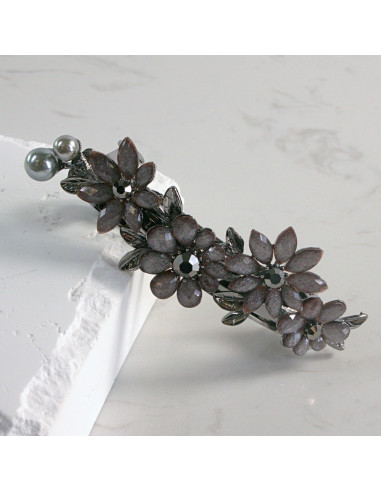 Klamra francuska 4 kwiatki i perła Lolita...