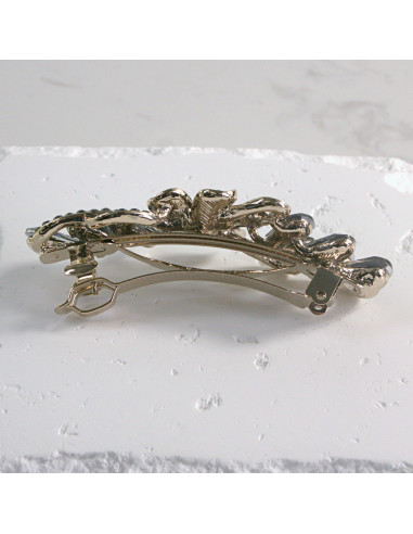 Klamra francuska kwiat z kryształkami Lolita...