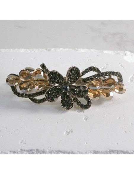 Klamra francuska kwiat z kryształkami Lolita akcesoria