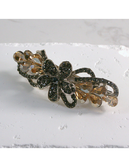 Klamra francuska kwiat z kryształkami Lolita akcesoria