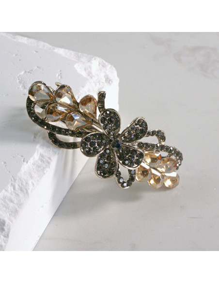 Klamra francuska kwiat z kryształkami Lolita akcesoria