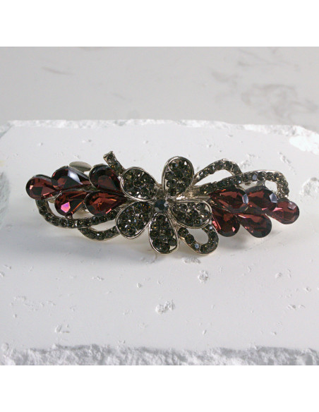 Klamra francuska kwiat z kryształkami Lolita akcesoria