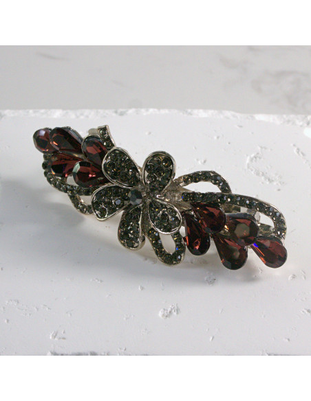 Klamra francuska kwiat z kryształkami Lolita akcesoria