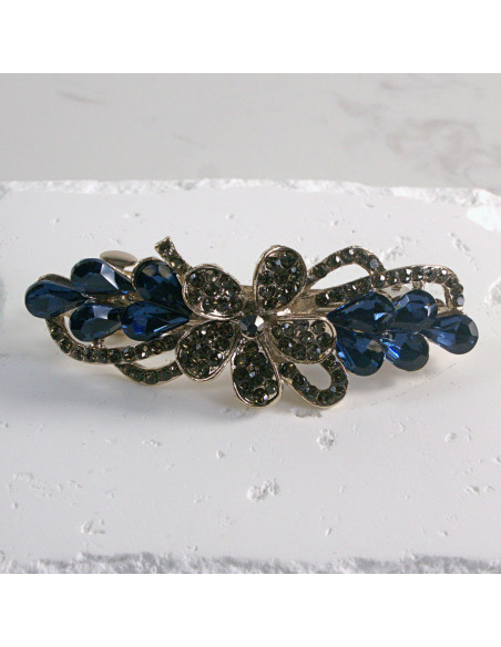 Klamra francuska kwiat z kryształkami Lolita akcesoria