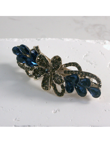 Klamra francuska kwiat z kryształkami Lolita...