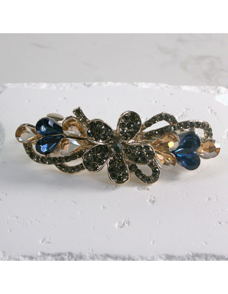 Klamra francuska kwiat z kryształkami Lolita akcesoria