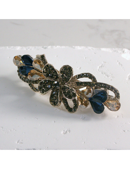 Klamra francuska kwiat z kryształkami Lolita akcesoria