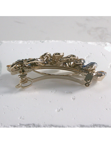 Klamra francuska kwiat z kryształkami Lolita...