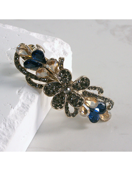 Klamra francuska kwiat z kryształkami Lolita akcesoria