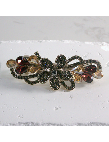 Klamra francuska kwiat z kryształkami Lolita akcesoria