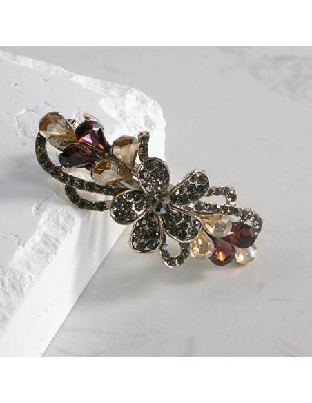 Klamra francuska kwiat z kryształkami Lolita akcesoria