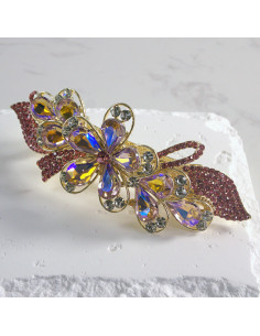 Klamra francuska duży kwiat z kryształkami Lolita akcesoria 2