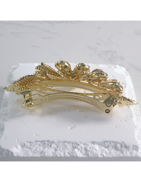 Klamra francuska duży kwiat z kryształkami Lolita akcesoria