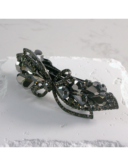 Klamra francuska kokarda z kryształkami Lolita akcesoria