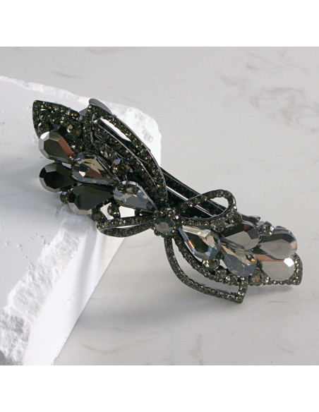 Klamra francuska kokarda z kryształkami Lolita akcesoria