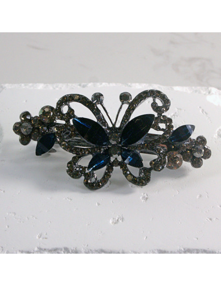 Klamra francuska  motyl z kryształkami Lolita akcesoria