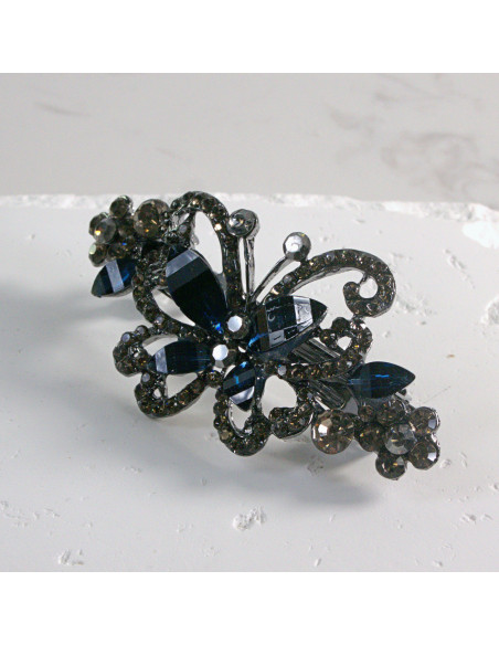 Klamra francuska  motyl z kryształkami Lolita akcesoria