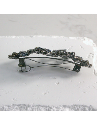 Klamra francuska  motyl z kryształkami Lolita...