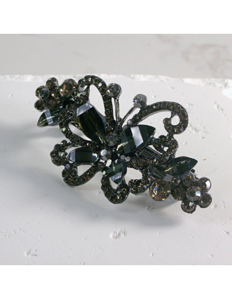 Klamra francuska  motyl z kryształkami Lolita akcesoria