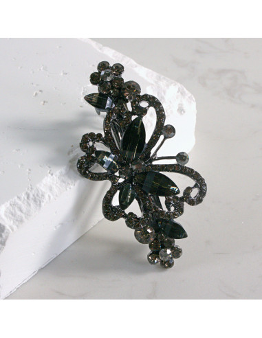 Klamra francuska  motyl z kryształkami Lolita...