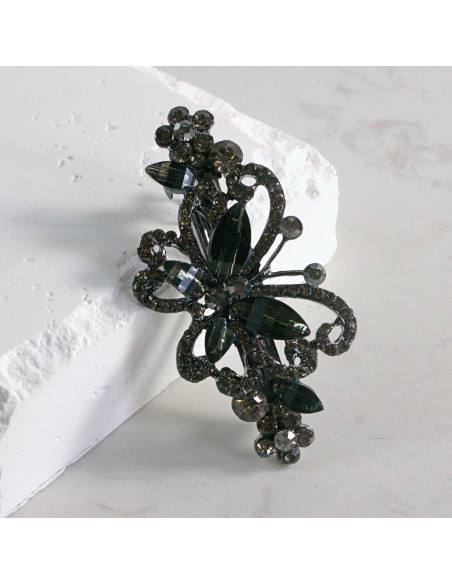 Klamra francuska  motyl z kryształkami Lolita akcesoria