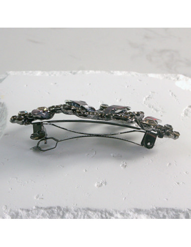 Klamra francuska  motyl z kryształkami Lolita...