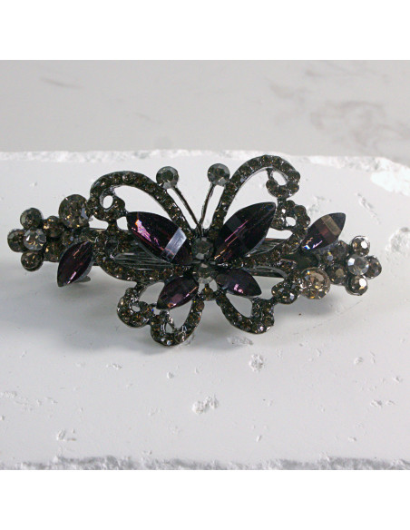 Klamra francuska  motyl z kryształkami Lolita akcesoria