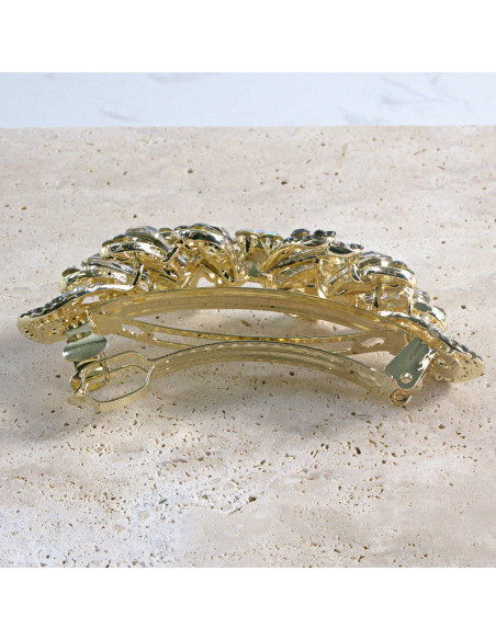 Klamra francuska kokarda kamienie i kryształki Lolita akcesoria