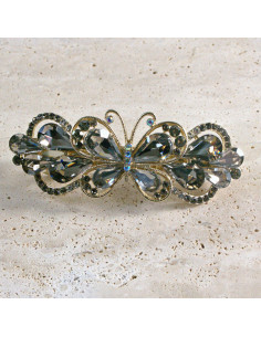 Klamra francuska motyl kryształki i cyrkonia Lolita...
